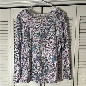 Floral Print Long Sleeve Top